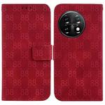 For OnePlus Nord CE 2 Lite 5G Double 8-shaped Embossed Leather Phone Case(Red)