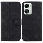 For OnePlus 10R / Ace Double 8-shaped Embossed Leather Phone Case(Black)