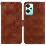 For OnePlus Nord CE 2 5G Double 8-shaped Embossed Leather Phone Case(Brown)
