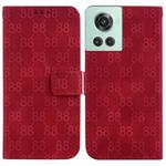For OnePlus 10 Pro 5G Double 8-shaped Embossed Leather Phone Case(Red)