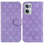 For OnePlus Nord N20 5G Double 8-shaped Embossed Leather Phone Case(Purple)