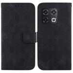 For OnePlus Nord N200 5G Double 8-shaped Embossed Leather Phone Case(Black)