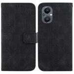 For OnePlus Nord 2 5G Double 8-shaped Embossed Leather Phone Case(Black)