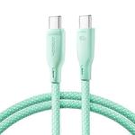 JOYROOM SA34-CC3 60W USB-C/Type-C to USB-C/Type-C Fast Charge Data Cable, Length: 1m(Green)