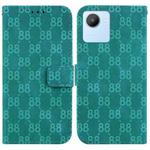 For Realme C30 / C30s / Narzo 50i Double 8-shaped Embossed Leather Phone Case(Green)