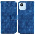 For Realme C30 / C30s / Narzo 50i Double 8-shaped Embossed Leather Phone Case(Blue)