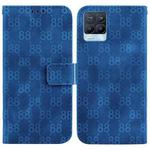 For Realme 8 / 8 Pro Double 8-shaped Embossed Leather Phone Case(Blue)