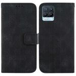 For Realme 8 / 8 Pro Double 8-shaped Embossed Leather Phone Case(Black)
