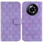 For Realme 11 5G/Narzo 60 India Version Double 8-shaped Embossed Leather Phone Case(Purple)