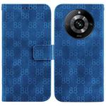 For Realme 11 Pro 5G/11 Pro+ 5G/Narzo 60 Pro 5G Double 8-shaped Embossed Leather Phone Case(Blue)