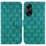 For OPPO A98 5G / F23 5G India Double 8-shaped Embossed Leather Phone Case(Green)