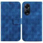 For OPPO A98 5G / F23 5G India Double 8-shaped Embossed Leather Phone Case(Blue)