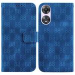 For OPPO A58 5G / A78 5G Double 8-shaped Embossed Leather Phone Case(Blue)