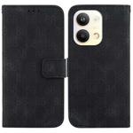 For OPPO Reno9 Pro Double 8-shaped Embossed Leather Phone Case(Black)