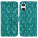 For OPPO A96 5G / Reno7 Z 5G Double 8-shaped Embossed Leather Phone Case(Green)