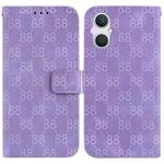 For OPPO A96 5G / Reno7 Z 5G Double 8-shaped Embossed Leather Phone Case(Purple)