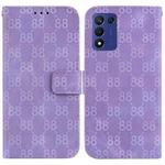 For OPPO K9s 5G / Realme 9 5G Speed Double 8-shaped Embossed Leather Phone Case(Purple)