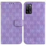 For OPPO A55 5G/A53s 5G/A54 4G/A16 Double 8-shaped Embossed Leather Phone Case(Purple)