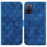 For OPPO A55 5G/A53s 5G/A54 4G/A16 Double 8-shaped Embossed Leather Phone Case(Blue)