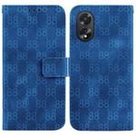 For OPPO A38 4G / A18 Double 8-shaped Embossed Leather Phone Case(Blue)