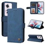 For OPPO Reno11 F Global / F25 Pro Global Skin Feel Life Tree Metal Button Leather Phone Case(Blue)