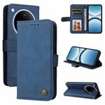 For OPPO Find X8 Skin Feel Life Tree Metal Button Leather Phone Case(Blue)