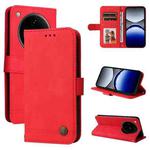 For OPPO Find X8 Pro Skin Feel Life Tree Metal Button Leather Phone Case(Red)