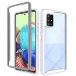 For Samsung Galaxy A71 5G Starry Sky Solid Color Series Shockproof PC + TPU Protective Case (White)