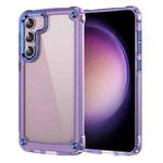For Samsung Galaxy S22 5G Skin Feel TPU + PC Phone Case(Transparent Purple)