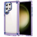 For Samsung Galaxy S25 Ultra 5G Skin Feel TPU + PC Phone Case(Transparent Purple)