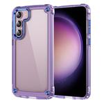 For Samsung Galaxy S25+ 5G Skin Feel TPU + PC Phone Case(Transparent Purple)