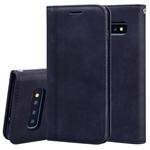For Samsung Galaxy S10 Frosted Business Magnetic Horizontal Flip PU Leather Case with Holder & Card Slot & Lanyard(Black)
