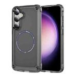 For Samsung Galaxy S25 5G Skin Feel TPU + PC MagSafe Magnetic Phone Case(Transparent Black)