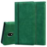 For Samsung Galaxy J7 / J730 (EU) Frosted Business Magnetic Horizontal Flip PU Leather Case with Holder & Card Slot & Lanyard(Green)