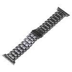 For Apple Watch 4 40mm Five Beads Titanium Steel Watch Band(Grey)
