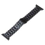 For Apple Watch Series 3 38mm Five Beads Titanium Steel Watch Band(Black)