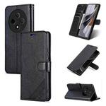 For OPPO A3 Pro 5G AZNS Sheepskin Texture Flip Leather Phone Case(Black)