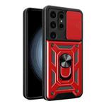 For Samsung Galaxy S24 Ultra 5G Sliding Camera Cover Design TPU+PC Phone Case(Red)