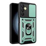 For Samsung Galaxy A25 5G Sliding Camera Cover Design TPU+PC Phone Case(Green)