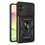 For Samsung Galaxy A05 Sliding Camera Cover Design TPU+PC Phone Case(Black)