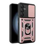 For Samsung Galaxy A35 5G Sliding Camera Cover Design TPU+PC Phone Case(Rose Gold)
