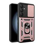 For Samsung Galaxy A55 5G Sliding Camera Cover Design TPU+PC Phone Case(Rose Gold)