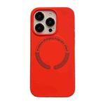 For iPhone 15 Pro Max Magsafe Magnetic Silicone Phone Case(Red)