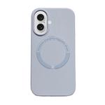 For iPhone 16 Magsafe Magnetic Silicone Phone Case(Light Purple)