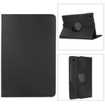 For Samsung Galaxy Tab A9+ 360 Degrees Rotation Holder Litchi Texture Leather Tablet Case(Black)