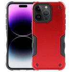 For iPhone 15 Pro Max Non-slip Shockproof Armor Phone Case(Red)