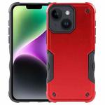 For iPhone 15 Plus Non-slip Shockproof Armor Phone Case(Red)