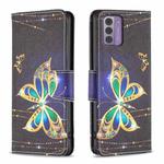 For Nokia G42/G310 Colored Drawing Leather Phone Case(Big Butterfly)