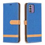 For Nokia G42/G310 Color Matching Denim Texture Horizontal Flip Leather Case(Royal Blue)