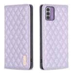 For Nokia G42/G310 Diamond Lattice Magnetic Leather Flip Phone Case(Purple)